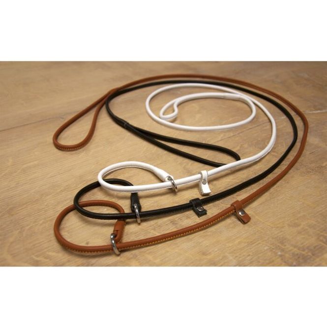 Hovedbilde 5mm Black Dogs Slip Lead Round Cow Leather