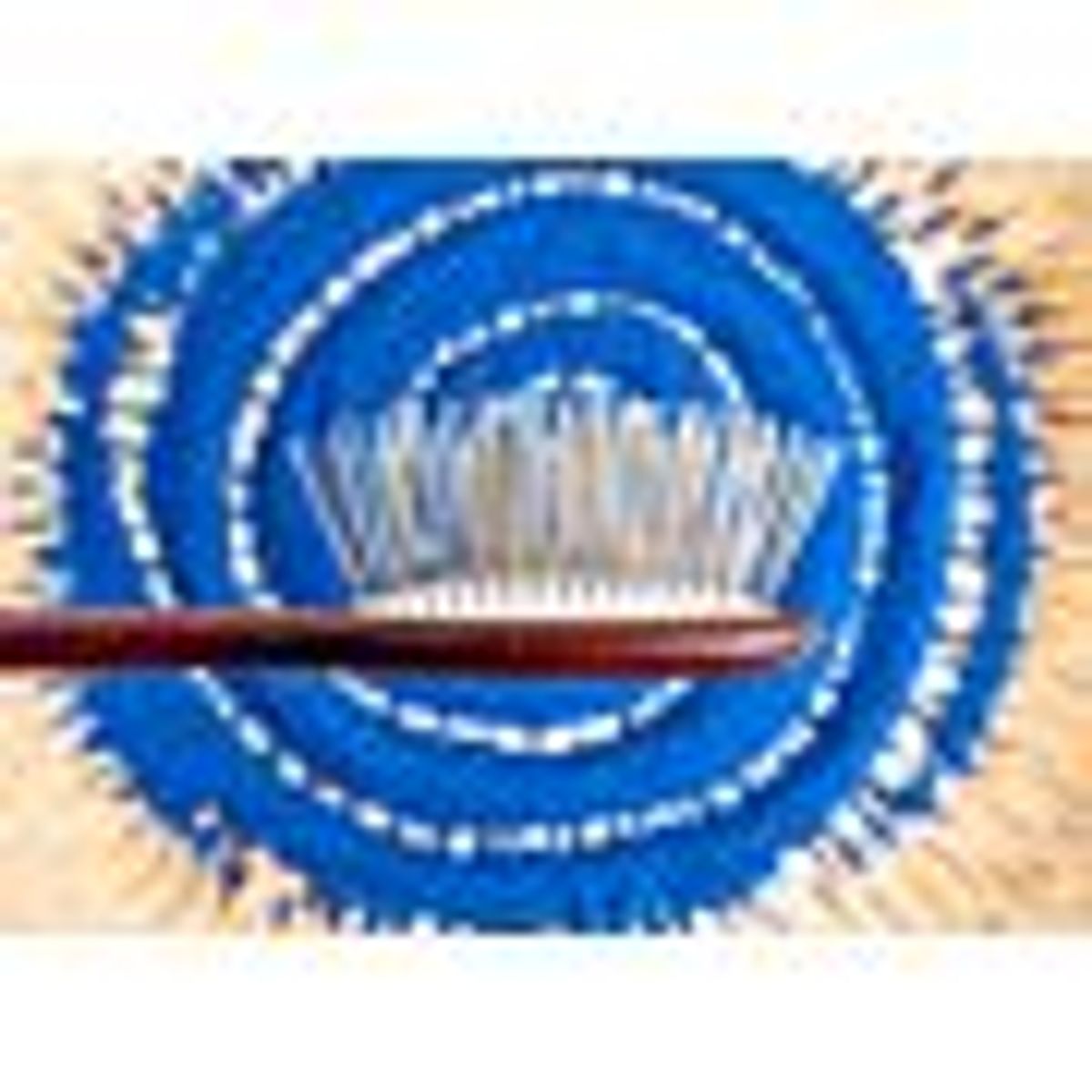 Maxi Pin Brush Pocket 18.5 cm - Extra Long Pin 3 cm, Show Tech