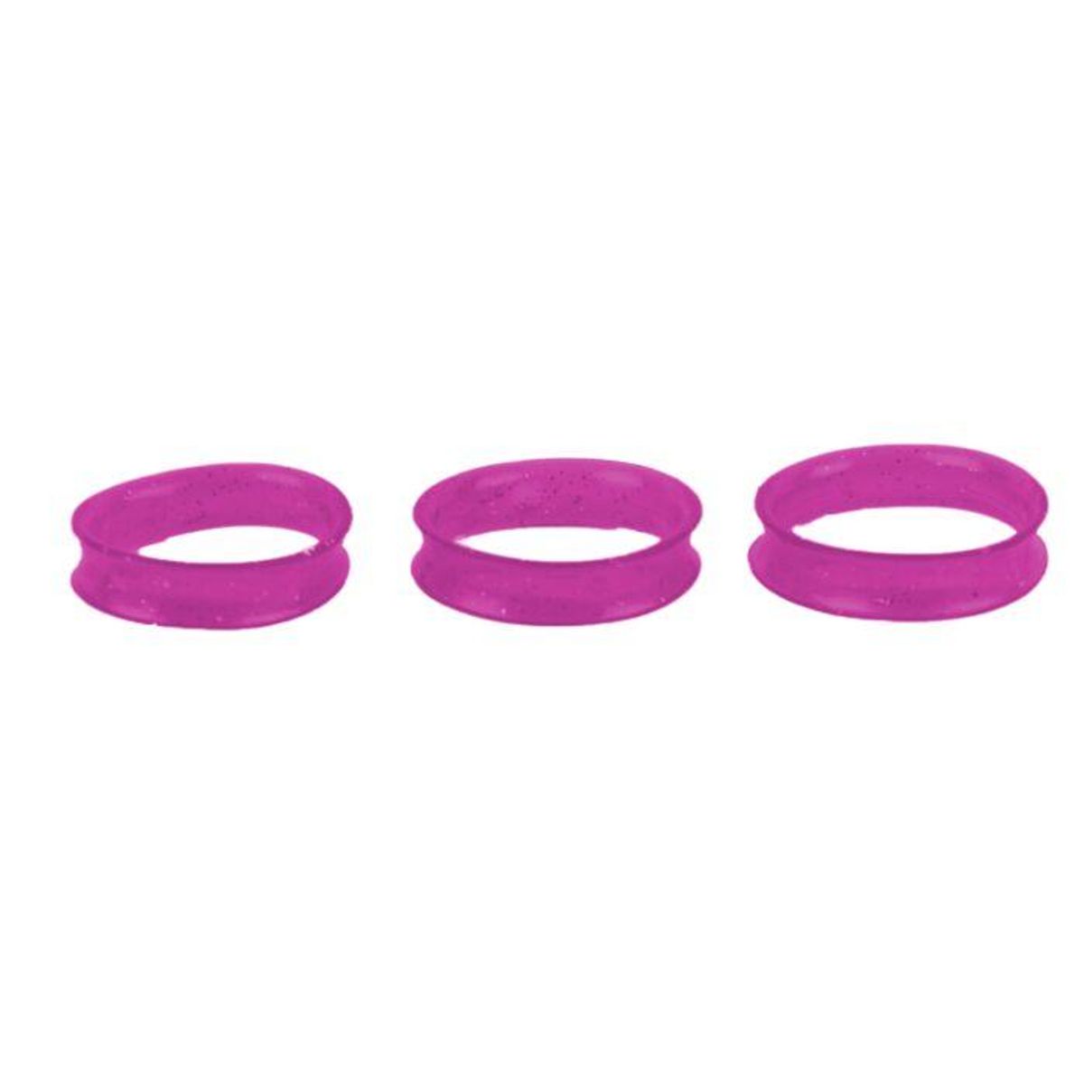 Finger Ring 20 mm Purple Fine Glitter Scissor rings 2 Pcs, Show 