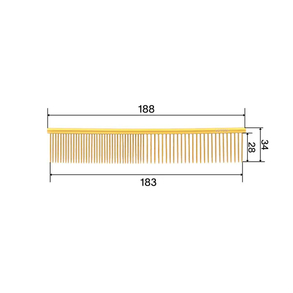 Hovedbilde Golden Metal Comb Classic M, SoPosh
